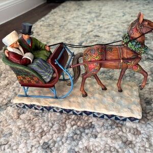 Jim shore “dashing into the season”